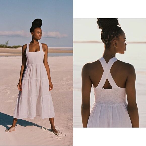 Vitamin A Dresses & Skirts - NWT Vitamin A Canyon Linen Midi Dress